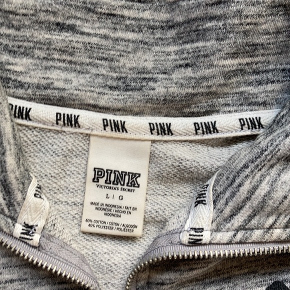 Victoria’s Secret pink zip neck sweatshirt - Picture 3 of 3